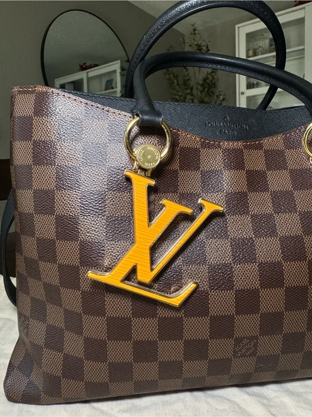 Louis Vuitton Damier Ebene Riverside with shoulder strap